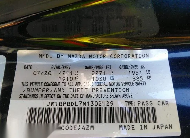 JM1BPBDL7M1302129 2021 2021 Mazda 3- Premium 9