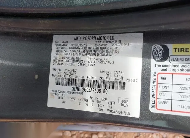 3LNHL2GC5AR608180 2010 2010 Lincoln MKZ 9