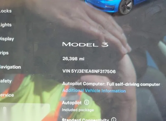 5YJ3E1EA6NF317506 2022 2022 Tesla Model 3 7