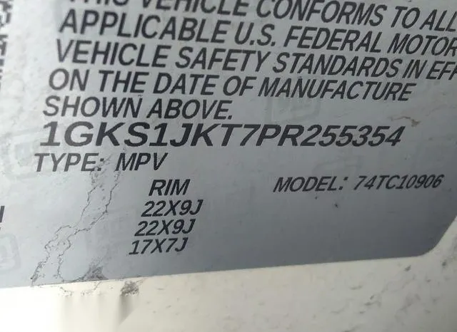 1GKS1JKT7PR255354 2023 2023 GMC Yukon- XI 2Wd Denali 9