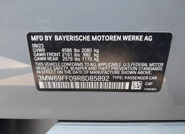 3MW69FF09R8D85892 2024 2024 BMW 3 Series- 330I 9