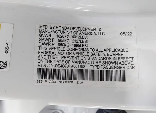 19UDE4G73PA001193 2023 2023 Acura Integra- A-Spec W/ Technology 9