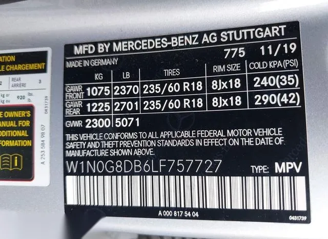 W1N0G8DB6LF757727 2020 2020 Mercedes-Benz GLC 300 9