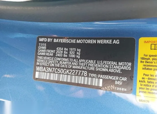 WBA3N7C50GK227778 2016 2016 BMW 4 Series- 428I 9