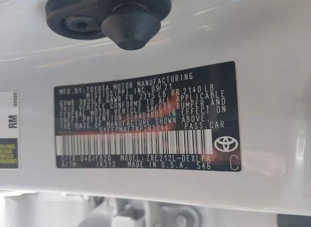 5YFEPMAE7NP283044 2022 2022 Toyota Corolla- LE 9