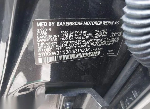 5UXXW3C58G0R19338 2016 2016 BMW X4- Xdrive28I 9