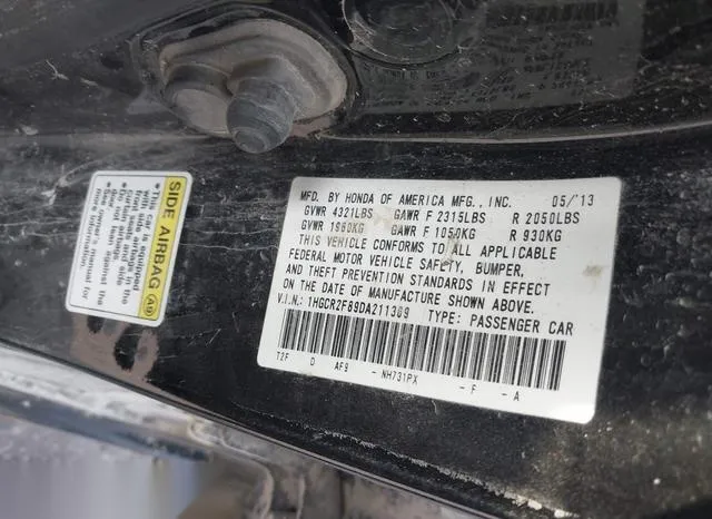 1HGCR2F89DA211369 2013 2013 Honda Accord- Ex-L 9