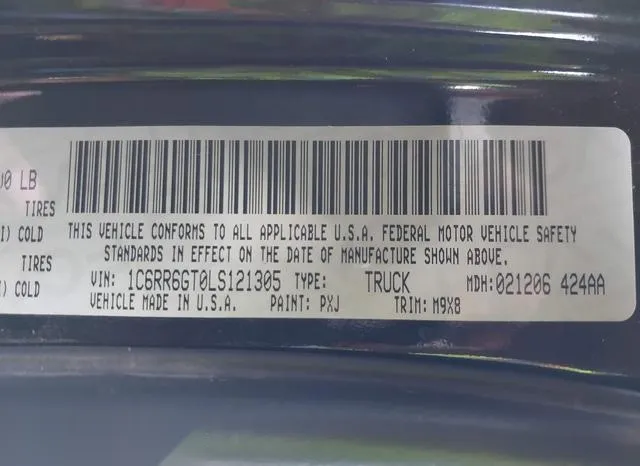 1C6RR6GT0LS121305 2020 2020 RAM 1500- Classic Warlock Quad 9