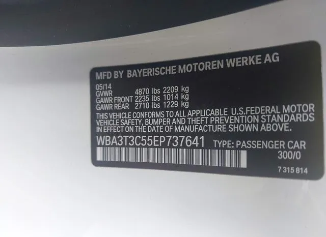 WBA3T3C55EP737641 2014 2014 BMW 435I 9