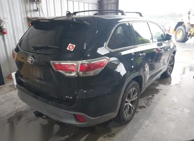 5TDKKRFH2GS160649 2016 2016 Toyota Highlander- Xle V6 4