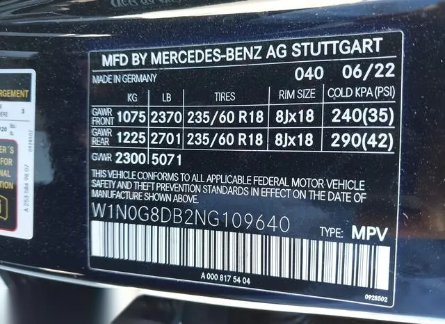 W1N0G8DB2NG109640 2022 2022 Mercedes-Benz GLC 300- Suv 9