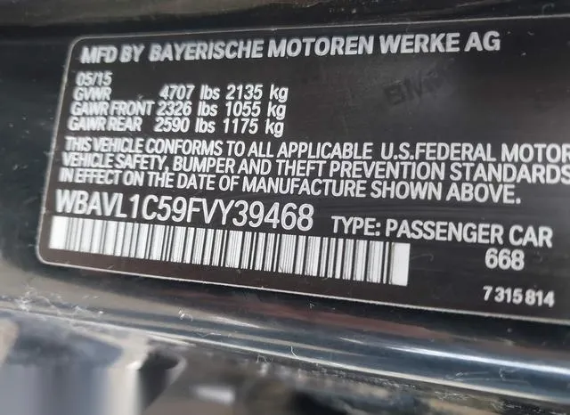 WBAVL1C59FVY39468 2015 2015 BMW X1- Xdrive28I 9