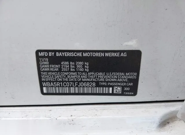 WBA5R1C07LFJ06828 2020 2020 BMW 3 Series- 330I 9