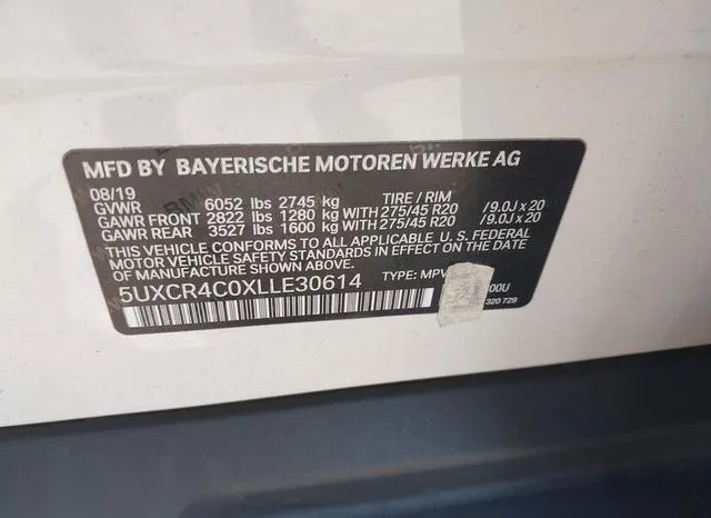 5UXCR4C0XLLE30614 2020 2020 BMW X5- Sdrive40I 9