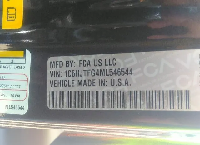 1C6HJTFG4ML546544 2021 2021 Jeep Gladiator- Overland 4X4 9