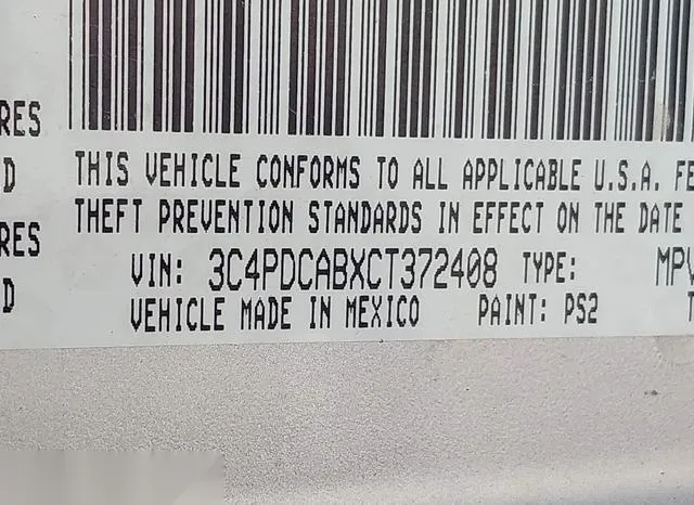 3C4PDCABXCT372408 2012 2012 Dodge Journey- Se/Avp 9