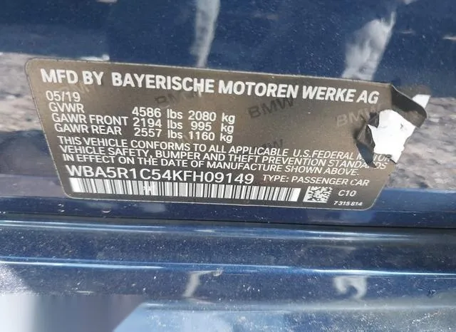 WBA5R1C54KFH09149 2019 2019 BMW 3 Series- 330I 9