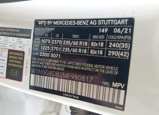 W1N0G8DB2MF980817 2021 2021 Mercedes-Benz GLC 300- Suv 9