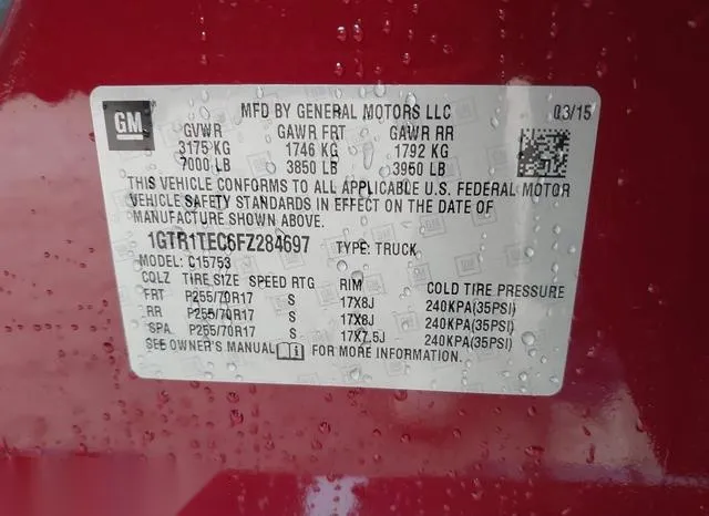 1GTR1TEC6FZ284697 2015 2015 GMC Sierra- 1500 9