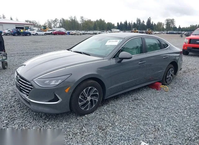 KMHL24JJ7PA054479 2023 2023 Hyundai Sonata- Hybrid Blue 2