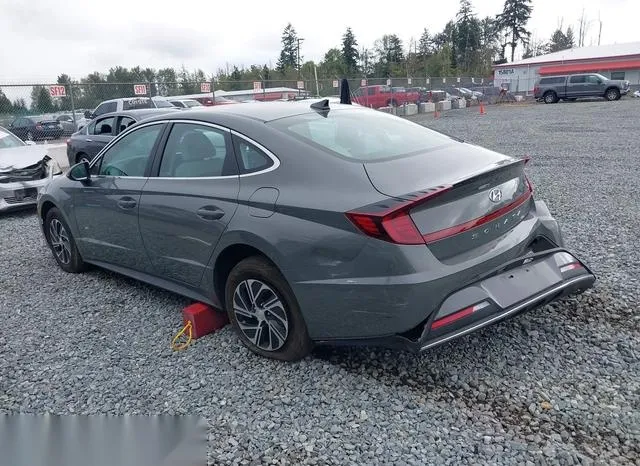 KMHL24JJ7PA054479 2023 2023 Hyundai Sonata- Hybrid Blue 3