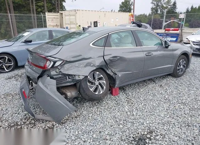 KMHL24JJ7PA054479 2023 2023 Hyundai Sonata- Hybrid Blue 4