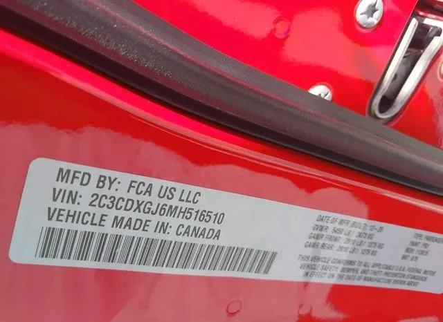 2C3CDXGJ6MH516510 2021 2021 Dodge Charger- Scat Pack Widebod 9