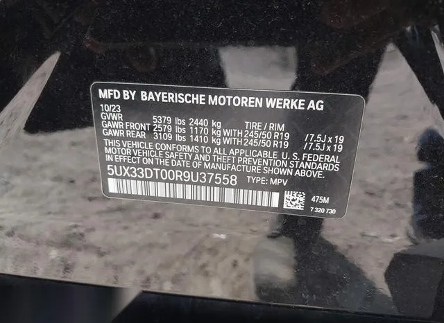 5UX33DT00R9U37558 2024 2024 BMW X4- Xdrive30I 9