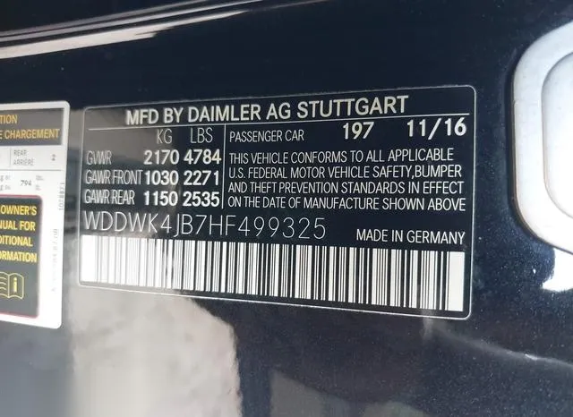 WDDWK4JB7HF499325 2017 2017 Mercedes-Benz C 300 9