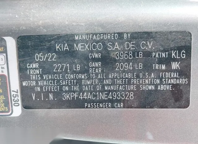 3KPF44AC1NE493328 2022 2022 KIA Forte- GT 9