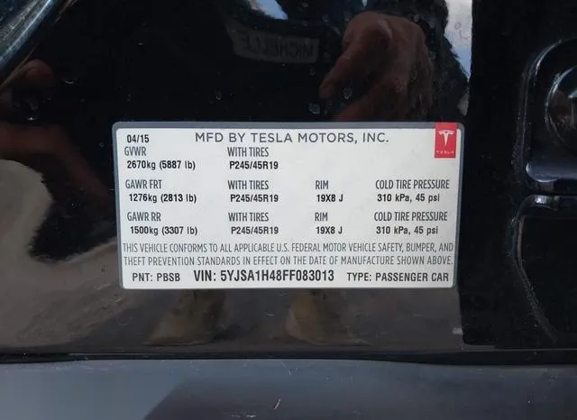 5YJSA1H48FF083013 2015 2015 Tesla Model S- 85D/P85D 9