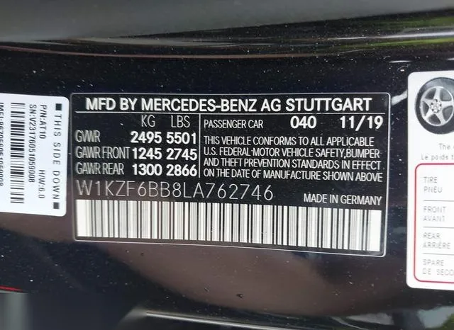 W1KZF6BB8LA762746 2020 2020 Mercedes-Benz AMG E 53- 4Matic 9