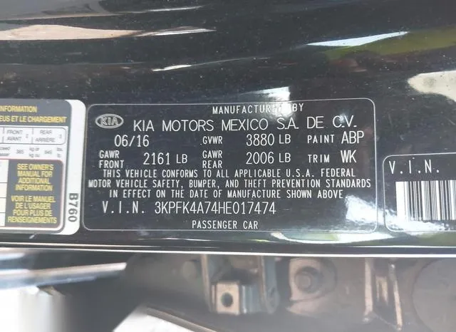 3KPFK4A74HE017474 2017 2017 KIA Forte- LX 9