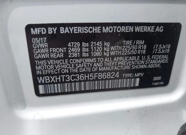 WBXHT3C36H5F86824 2017 2017 BMW X1- Xdrive28I 9