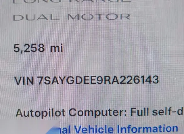 7SAYGDEE9RA226143 2024 2024 Tesla Model Y- Long Range Dual M 9