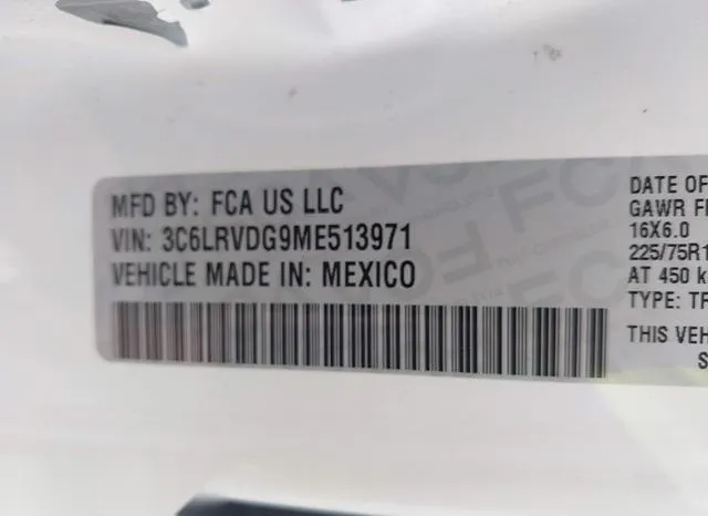 3C6LRVDG9ME513971 2021 2021 RAM Promaster- 2500 High Roof 1 9