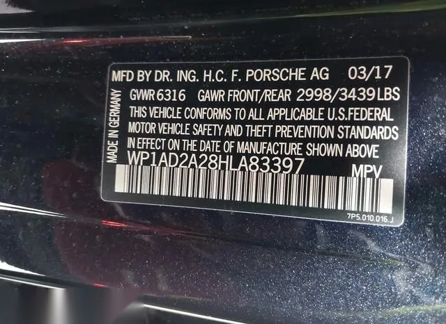 WP1AD2A28HLA83397 2017 2017 Porsche Cayenne- Gts 9