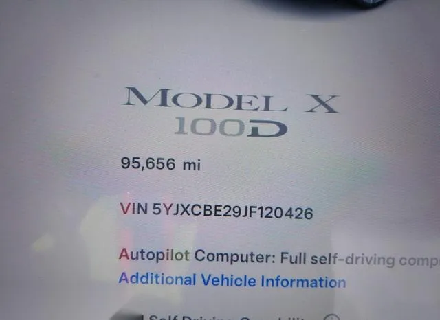 5YJXCBE29JF120426 2018 2018 Tesla Model X- 100D/75D/P100D 7