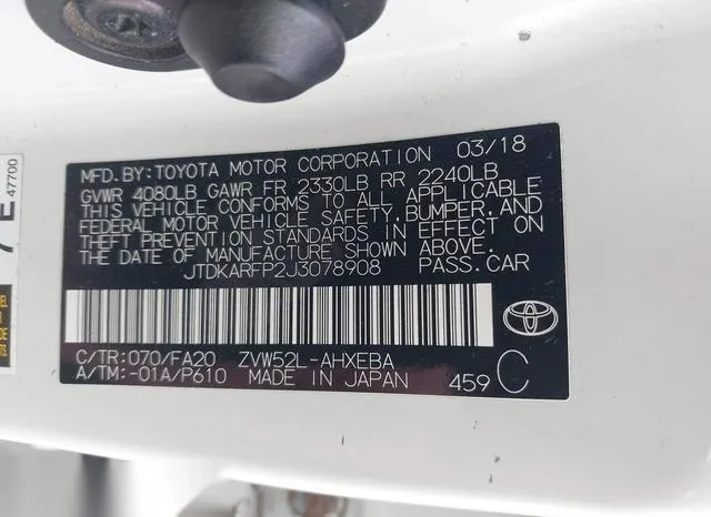 JTDKARFP2J3078908 2018 2018 Toyota Prius- Prime Plus 9