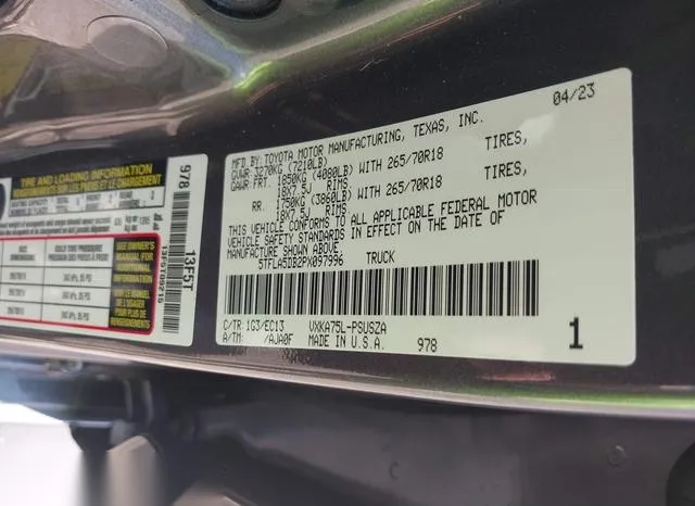 5TFLA5DB2PX097996 2023 2023 Toyota Tundra- SR5 9