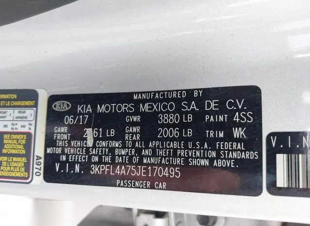 3KPFL4A75JE170495 2018 2018 KIA Forte- LX 9