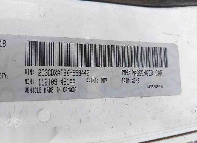 2C3CDXAT6KH558442 2019 2019 Dodge Charger- Police Rwd 9