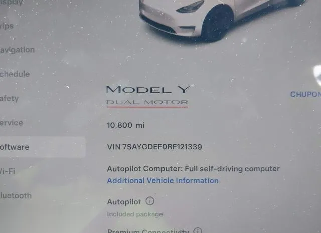 7SAYGDEF0RF121339 2024 2024 Tesla Model Y- Performance Dual 7