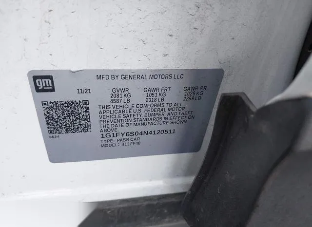 1G1FY6S04N4120511 2022 2022 Chevrolet Bolt Euv- Fwd Lt 9