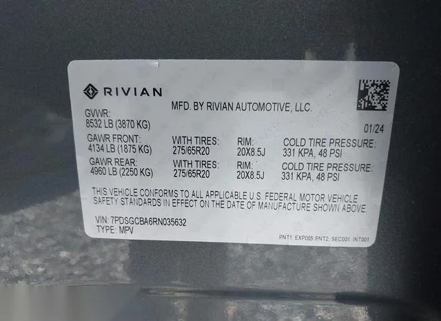 7PDSGCBA6RN035632 2024 2024 Rivian R1S- Adventure Dual Moto 9