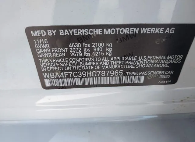 WBA4F7C39HG787965 2017 2017 BMW 430i Gran Coupe 9