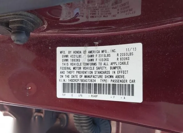 1HGCR2F78EA073624 2014 2014 Honda Accord- EX 9