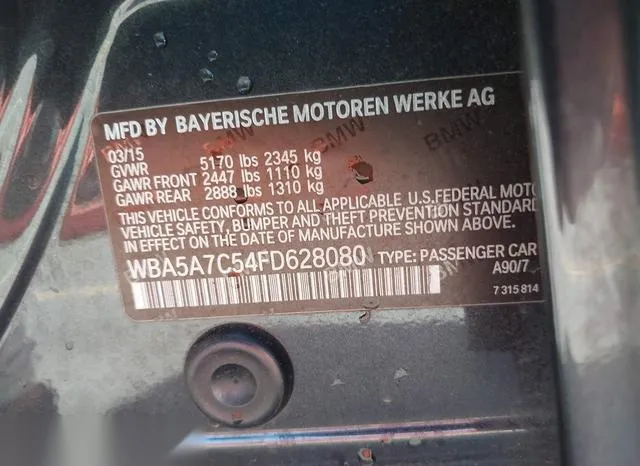 WBA5A7C54FD628080 2015 2015 BMW 5 Series- 528I Xdrive 9