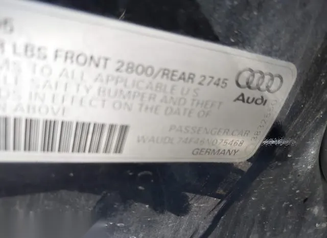 WAUDL74F46N075468 2006 2006 Audi A6- 4-2 9