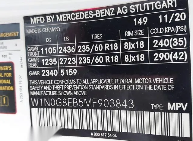 W1N0G8EB5MF903843 2021 2021 Mercedes-Benz GLC 300- 4Matic Suv 9